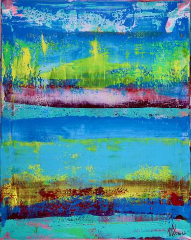 Original Fine Art Abstract Paintings by Nestor Toro