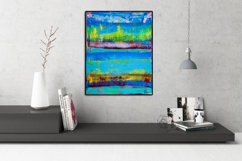 Original Fine Art Abstract Painting by Nestor Toro