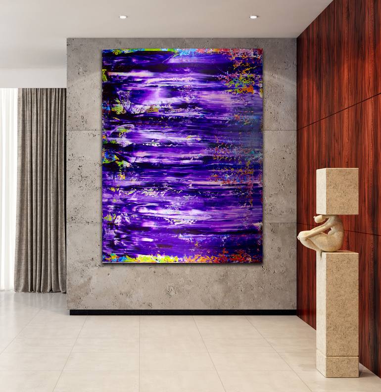 Original Fine Art Abstract Painting by Nestor Toro