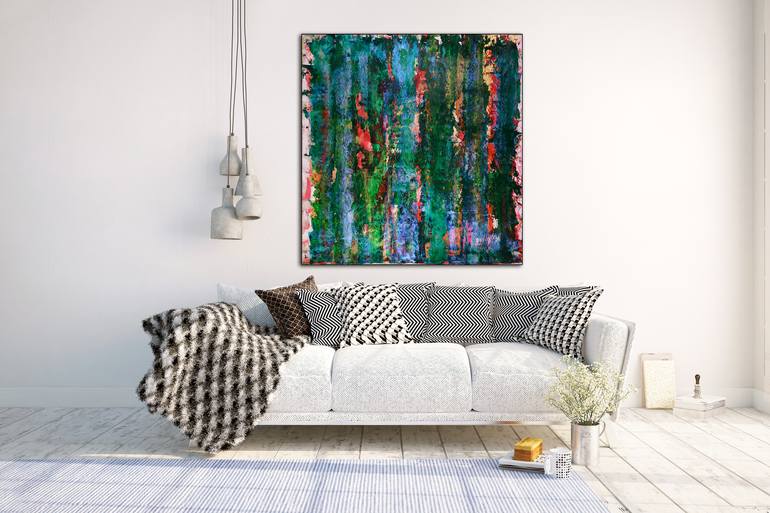 Original Fine Art Abstract Painting by Nestor Toro