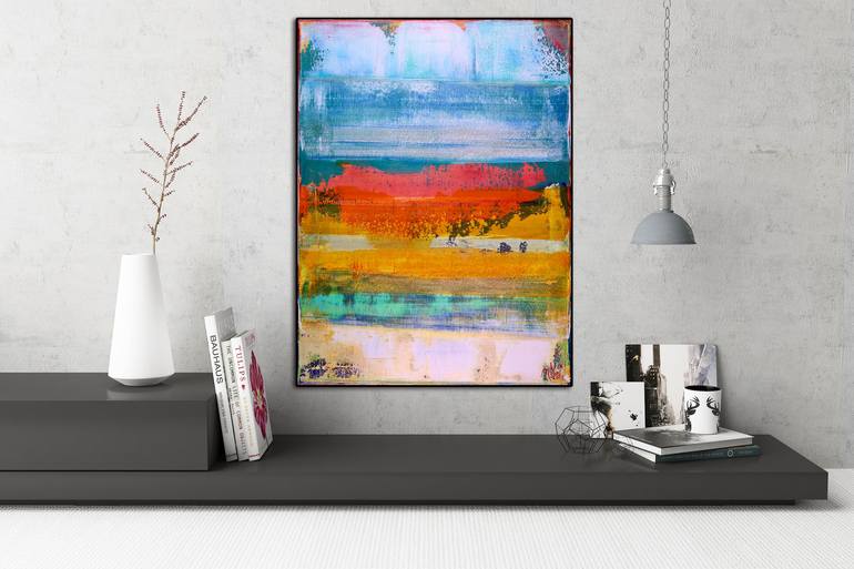 Original Fine Art Abstract Painting by Nestor Toro