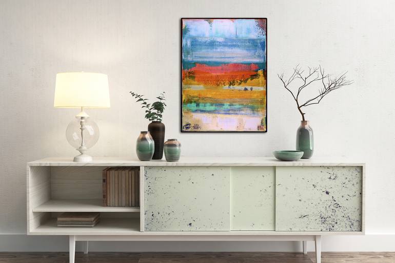 Original Fine Art Abstract Painting by Nestor Toro