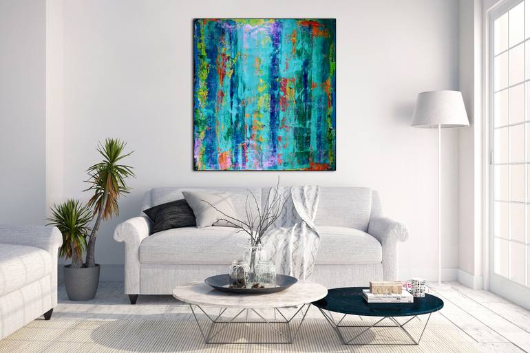 Original Fine Art Abstract Painting by Nestor Toro