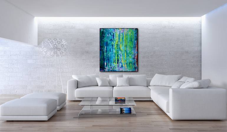 Original Abstract Expressionism Abstract Painting by Nestor Toro