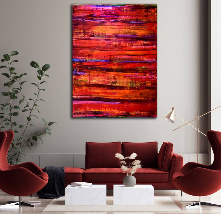 Original Fine Art Abstract Painting by Nestor Toro