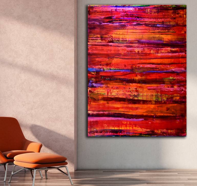 Original Fine Art Abstract Painting by Nestor Toro