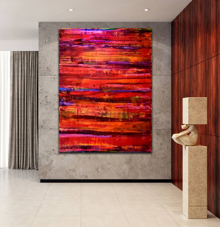 Original Fine Art Abstract Painting by Nestor Toro