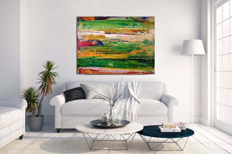 Original Fine Art Abstract Painting by Nestor Toro