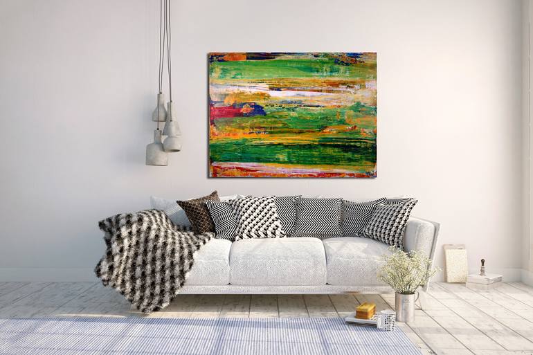 Original Fine Art Abstract Painting by Nestor Toro