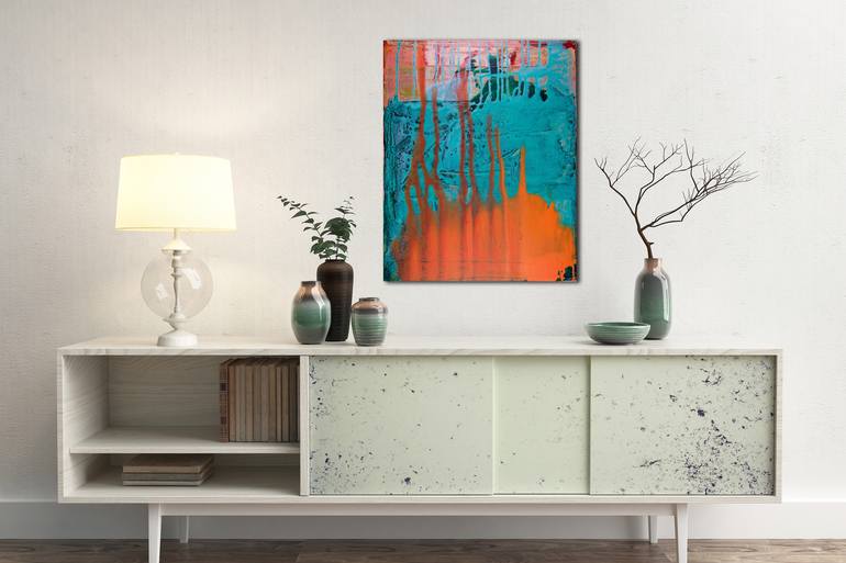 Original Fine Art Abstract Painting by Nestor Toro