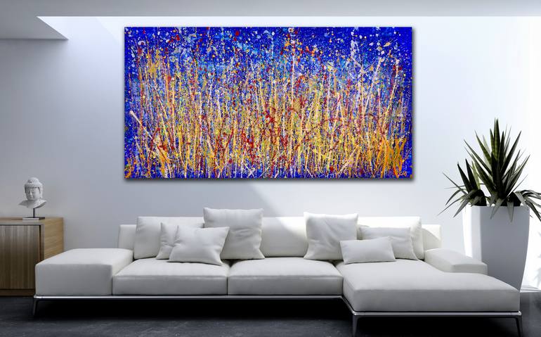 Original Fine Art Abstract Painting by Nestor Toro