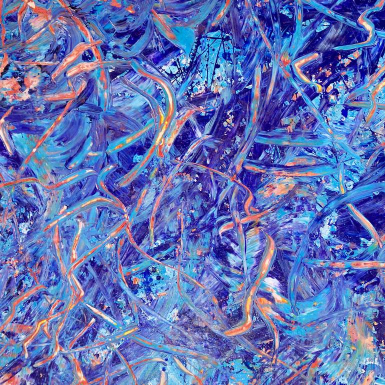 Original Abstract Expressionism Abstract Painting by Nestor Toro