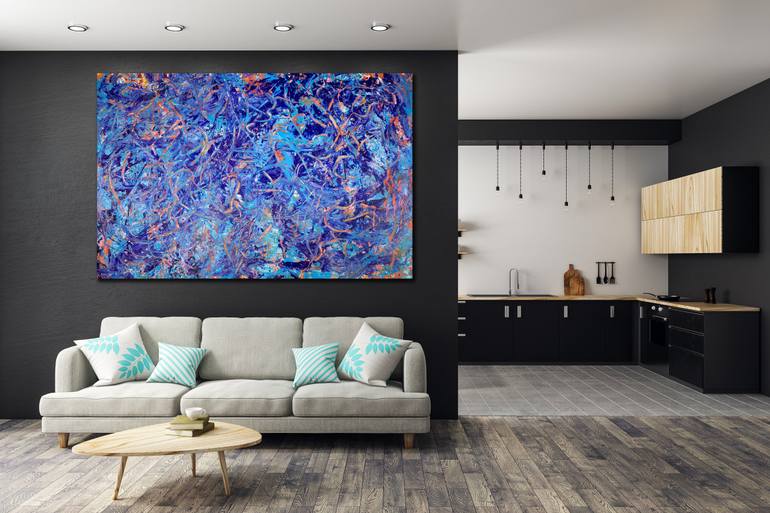 Original Abstract Expressionism Abstract Painting by Nestor Toro