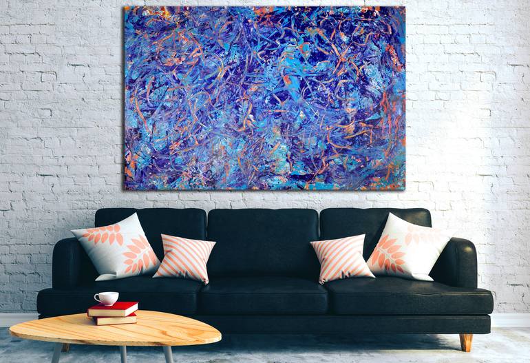 Original Abstract Expressionism Abstract Painting by Nestor Toro