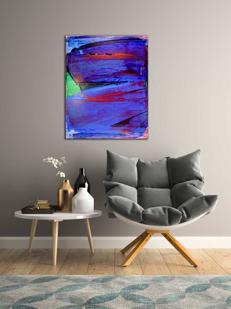 Original Abstract Expressionism Abstract Painting by Nestor Toro
