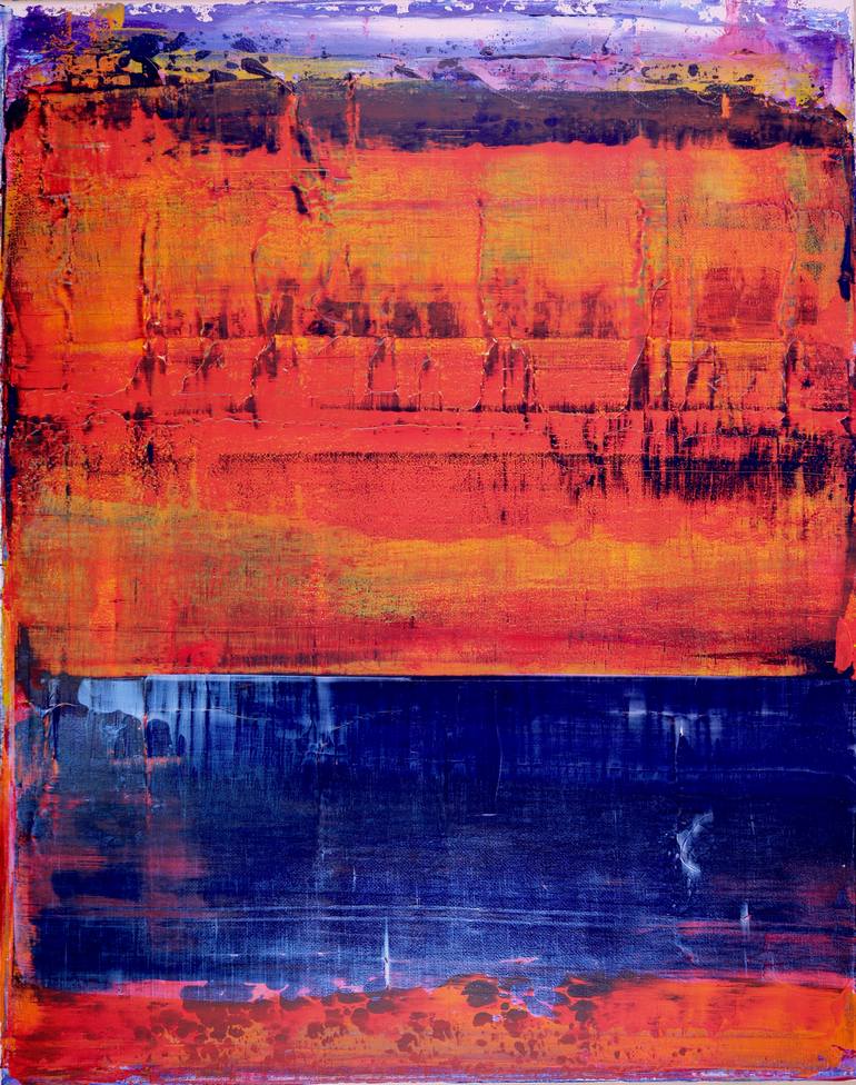 Original Abstract Expressionism Abstract Painting by Nestor Toro