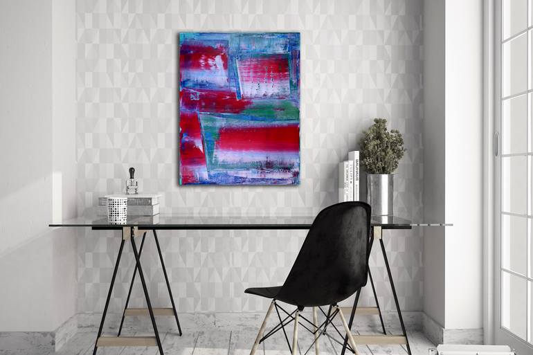 Original Abstract Expressionism Abstract Painting by Nestor Toro