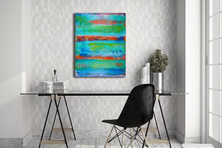 Original Abstract Expressionism Abstract Painting by Nestor Toro