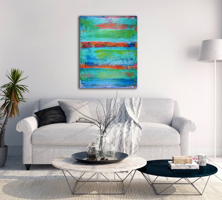 Original Abstract Expressionism Abstract Painting by Nestor Toro