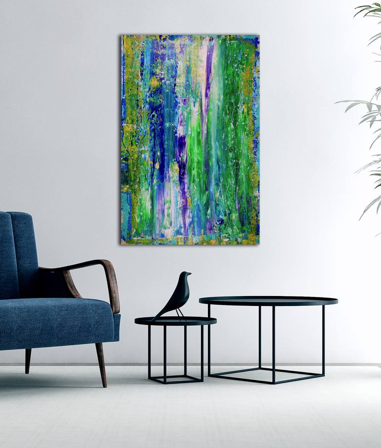 Original Fine Art Abstract Painting by Nestor Toro