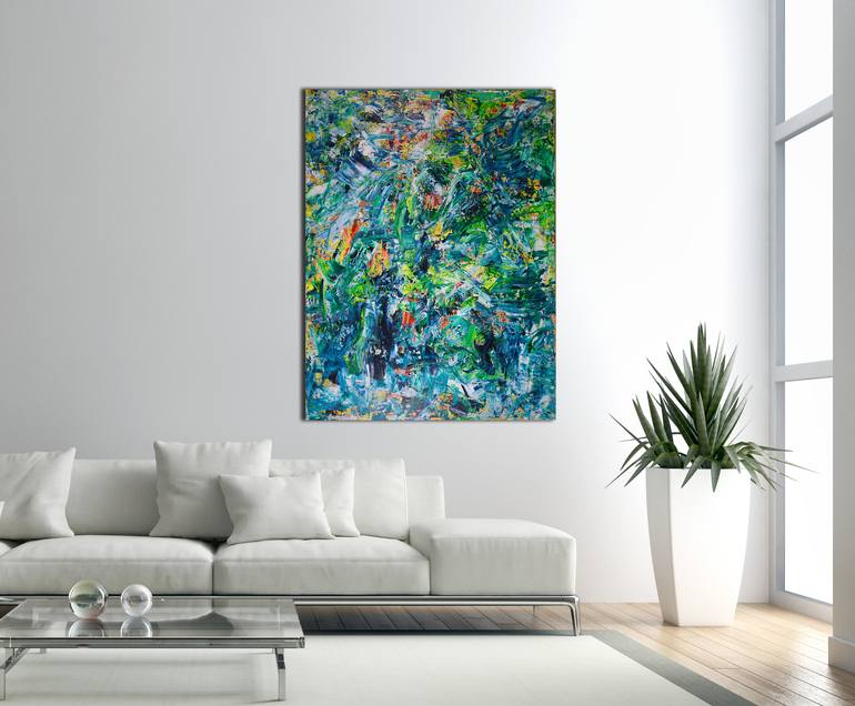 Original Expressionism Abstract Painting by Nestor Toro