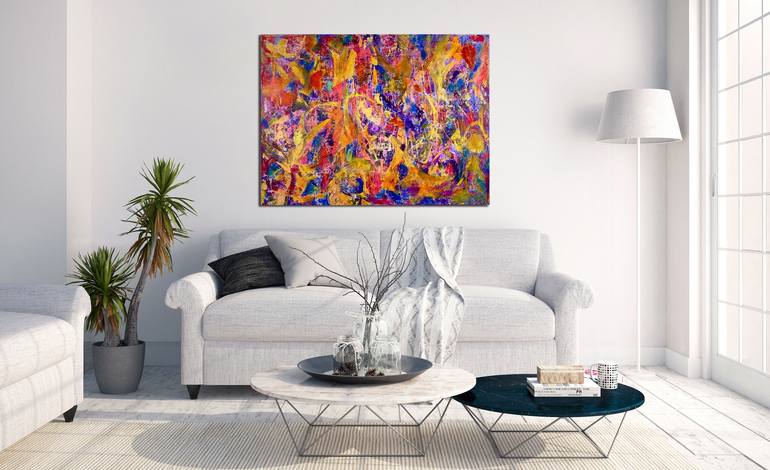 Original Expressionism Abstract Painting by Nestor Toro