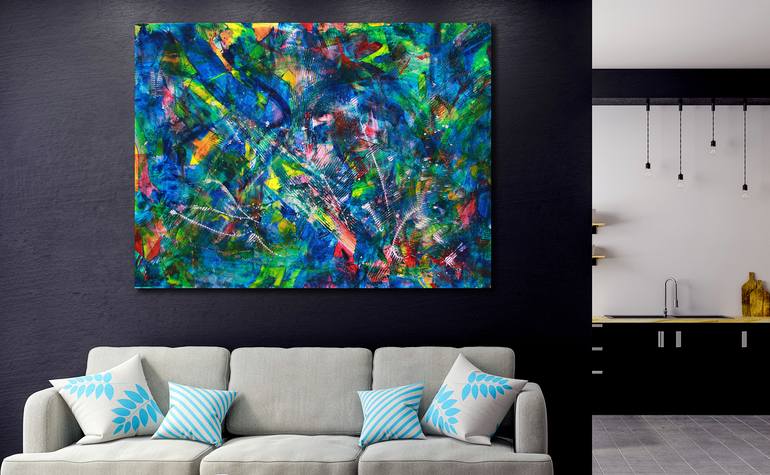 Original Expressionism Abstract Painting by Nestor Toro