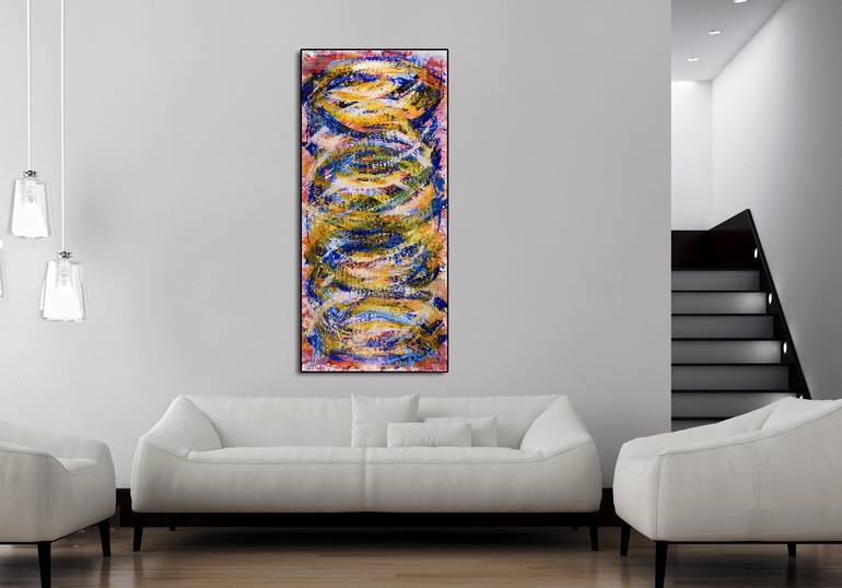 Original Fine Art Abstract Painting by Nestor Toro