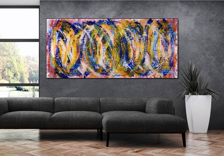 Original Fine Art Abstract Painting by Nestor Toro