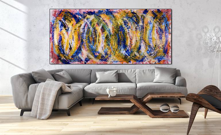 Original Fine Art Abstract Painting by Nestor Toro