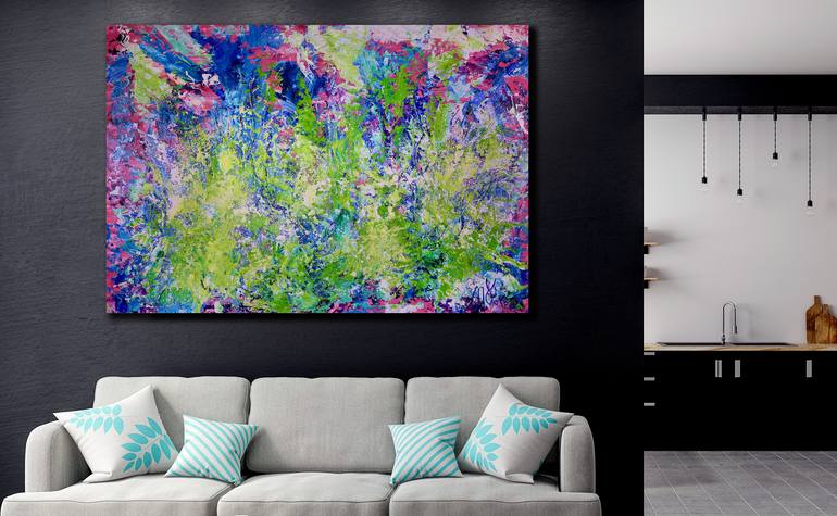 Original Abstract Nature Painting by Nestor Toro