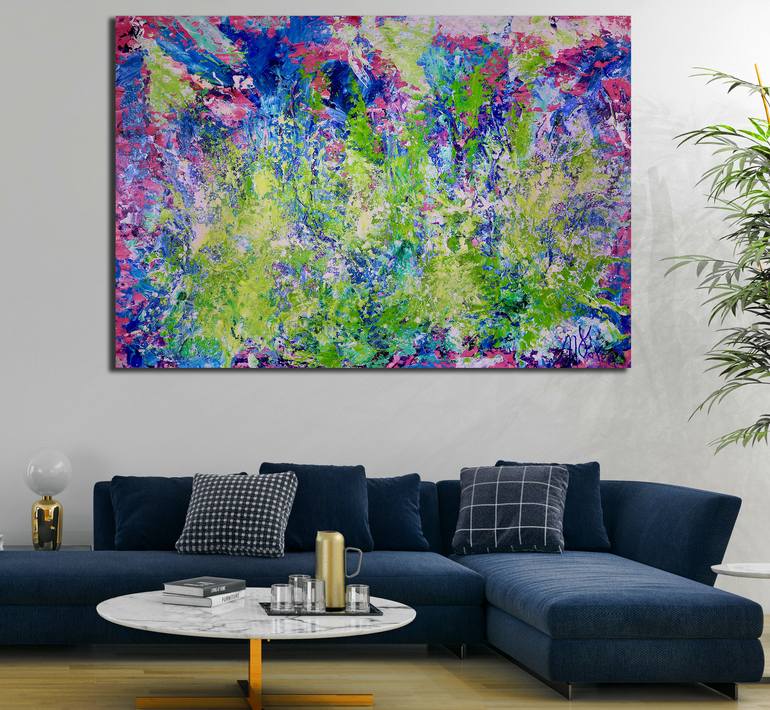 Original Abstract Nature Painting by Nestor Toro