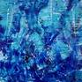 Acrylic inspired by nature and the oceans, abstract action painting gestural big bold paint strokes different shades of blue and dark purple. Drizzles and drips of iridescent paint all over the deep color palette and iridescent mediums all around. Statement piece! Signed.

I include a certificate of authenticity that lists the materials as well as when the painting was completed. Fine high quality materials such as Sennelier abstract acrylics, Golden colors, Liquitex, Charvin products are used and UV protective spray for sunlight protection.

Please contact me if you have any questions about this or any other one of my paintings!

Thanks,
Nestor