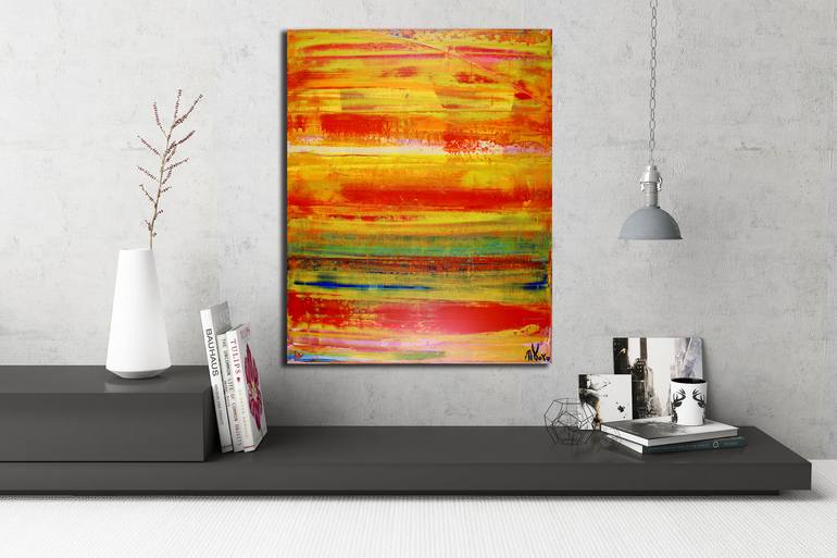 Original Fine Art Abstract Painting by Nestor Toro