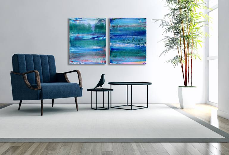 Original Abstract Nature Painting by Nestor Toro