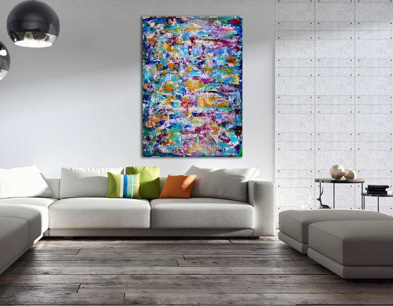 Original Abstract Expressionism Abstract Painting by Nestor Toro