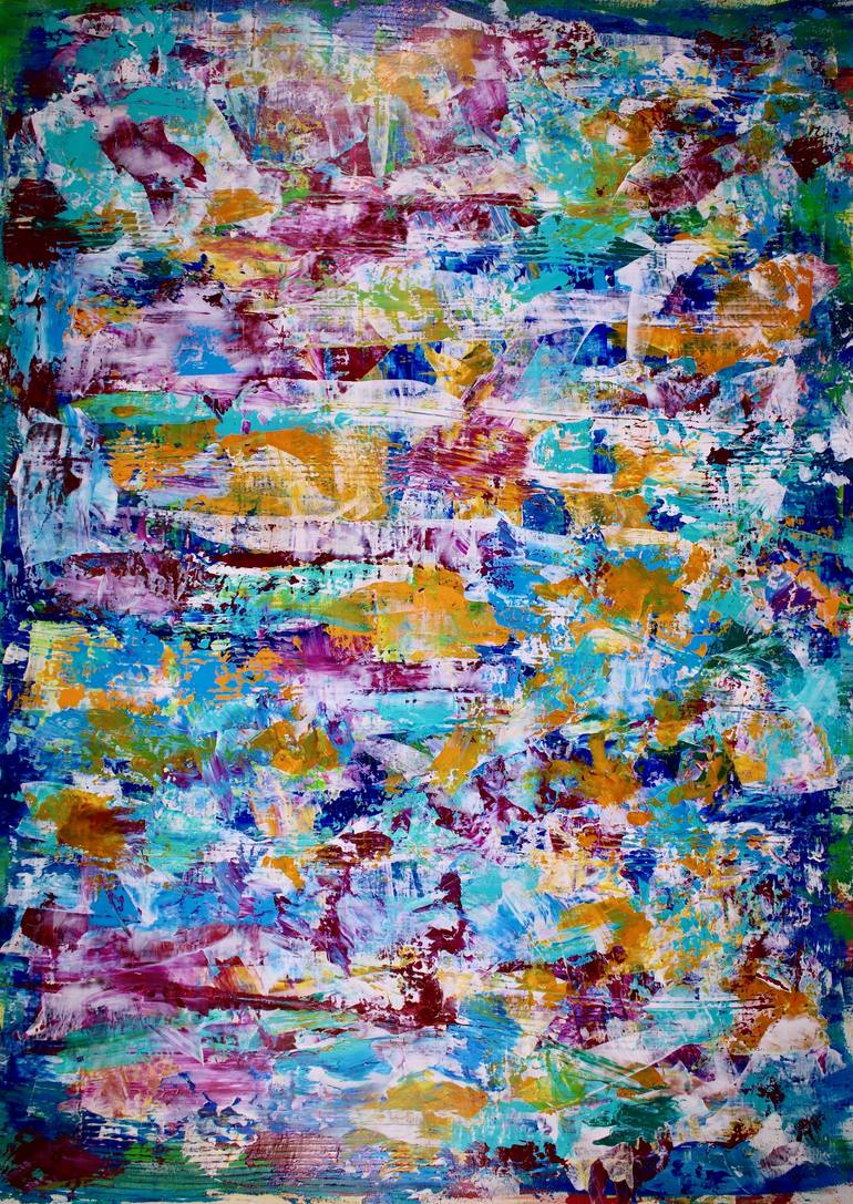 Original Abstract Expressionism Abstract Painting by Nestor Toro