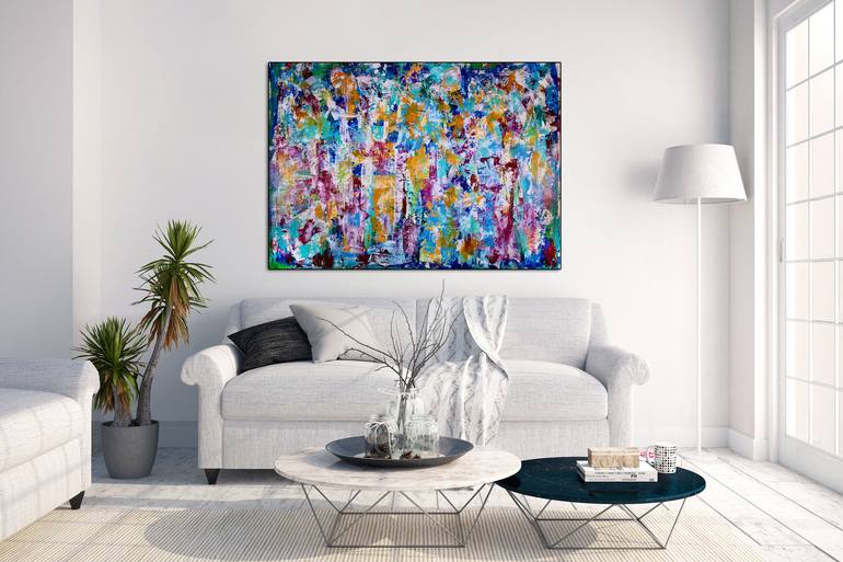 Original Abstract Expressionism Abstract Painting by Nestor Toro