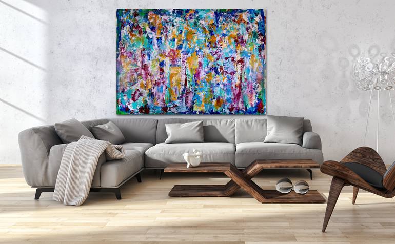 Original Abstract Expressionism Abstract Painting by Nestor Toro