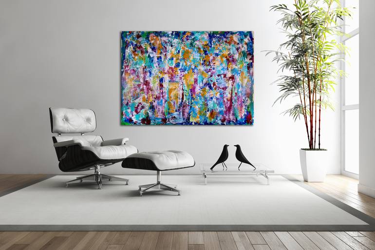 Original Abstract Expressionism Abstract Painting by Nestor Toro