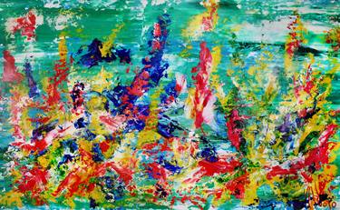 Original Fine Art Abstract Paintings by Nestor Toro