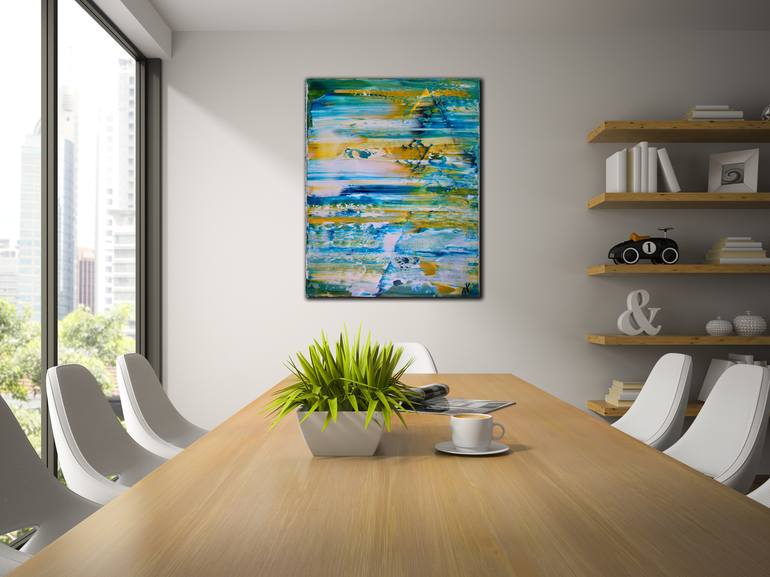 Original Fine Art Abstract Painting by Nestor Toro