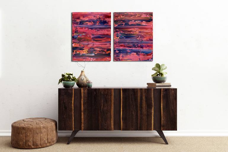 Original Fine Art Abstract Painting by Nestor Toro