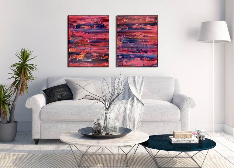 Original Fine Art Abstract Painting by Nestor Toro