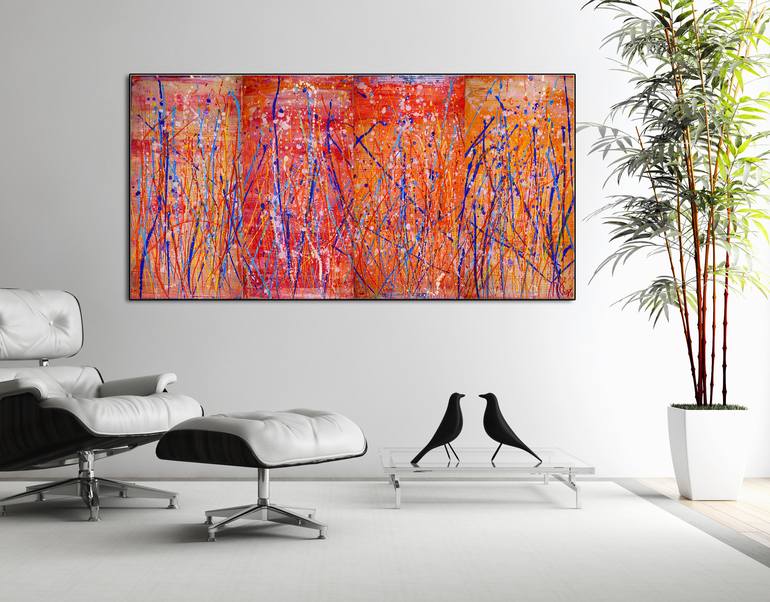 Original Fine Art Abstract Painting by Nestor Toro