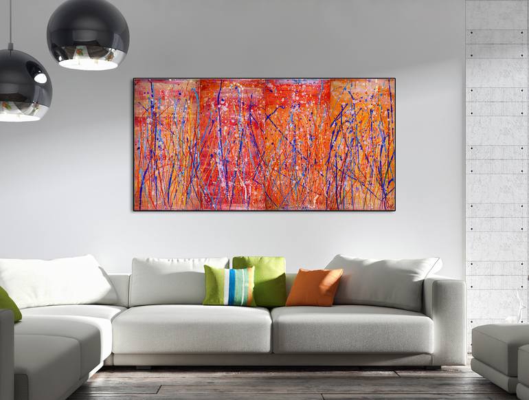 Original Fine Art Abstract Painting by Nestor Toro