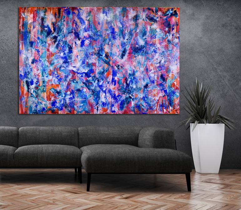 Original Abstract Expressionism Abstract Painting by Nestor Toro