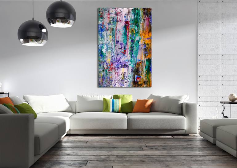 Original Fine Art Abstract Painting by Nestor Toro