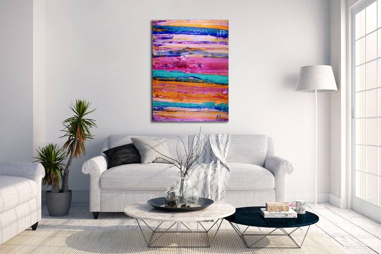 Original Fine Art Abstract Painting by Nestor Toro