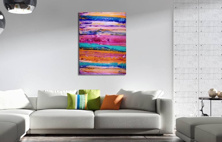 Original Fine Art Abstract Painting by Nestor Toro